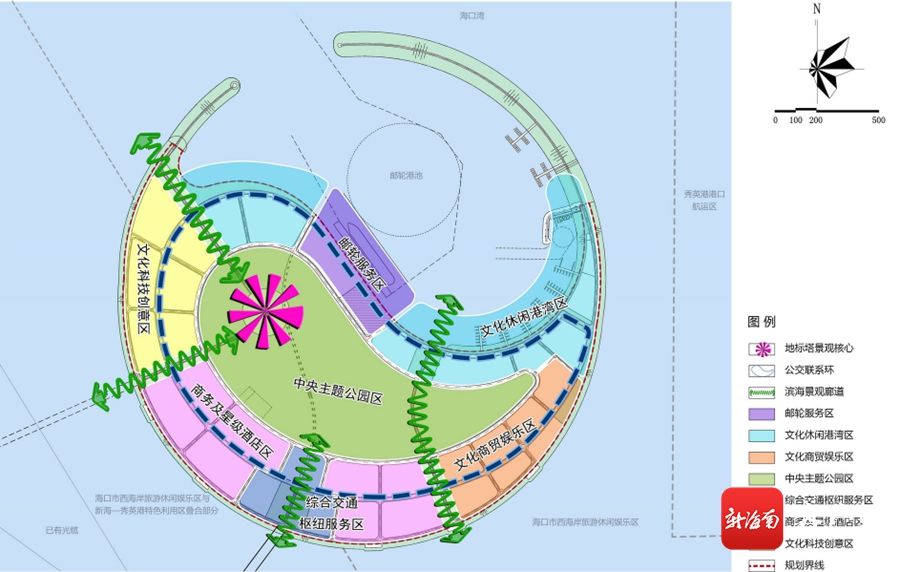 海口“人工岛”南海明珠生态岛控规调整 快来看这些功能定位