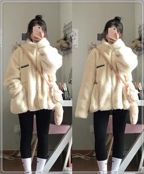 羊羔毛＋高领衫＋衬衣＝2021秋冬高阶穿搭