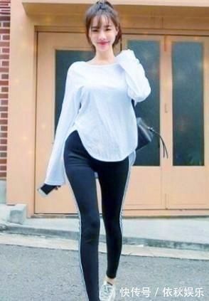 搭配|女神搭配:女神范的紧身打底裤小姐姐,秀出青春活力范