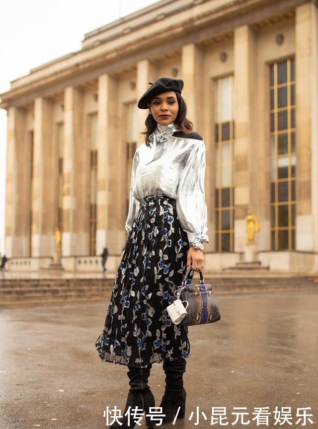 出彩|三四十岁的女人,秋冬穿碎花单品会更加出彩,时髦减龄又有气质