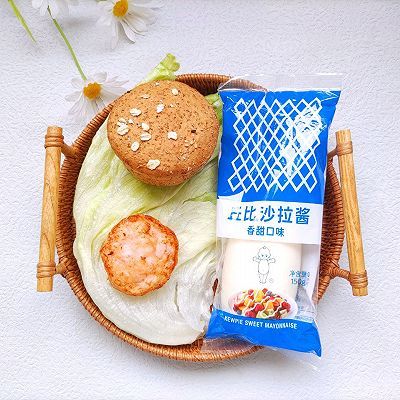 鲜虾饼|鲜虾全麦堡