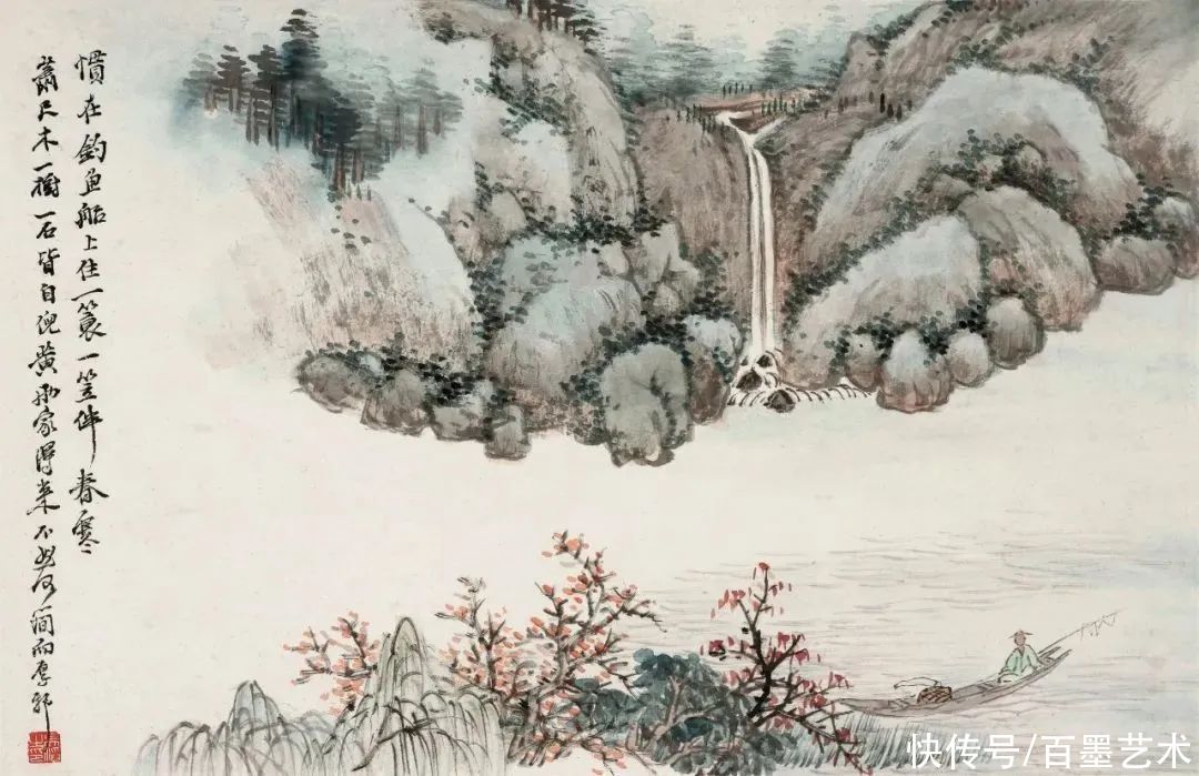 花卉|清末他被时人称之为“江南第一山水画家”