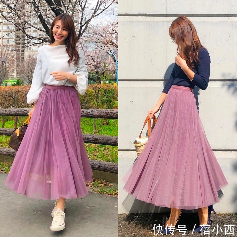 牛仔|真正有高级感的女人,早秋第1件单品首选“半身裙”,chic又洋气