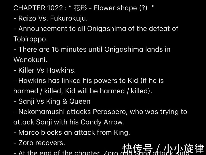 山治|海贼王1022话情报:大混战开始,距离战斗结束还有15分钟!