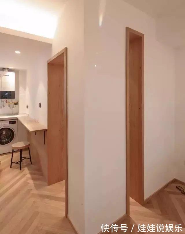 电视墙|50㎡原木风一居，电视墙改书墙，阳光餐厅兼书房，收纳颜值太棒了