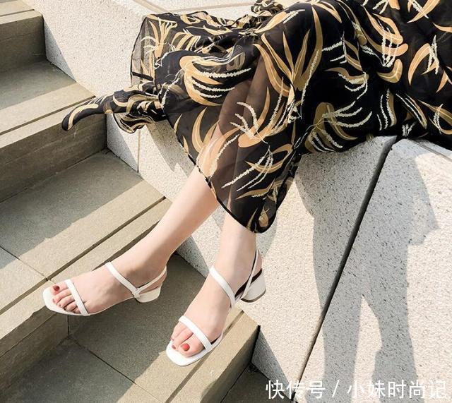 时尚|一字扣露趾设计,满满的少女心,打造气质女神范