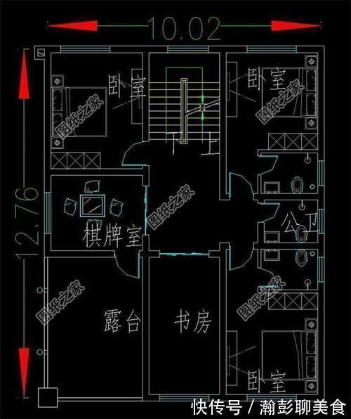 户型|独栋三层农村别墅图片，实用多一点，适合农村的自建房