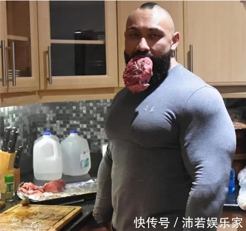 牛肉|挪威小伙常年吃生牛肉健身,10年后被兽化,体型夸张却抱得美人归