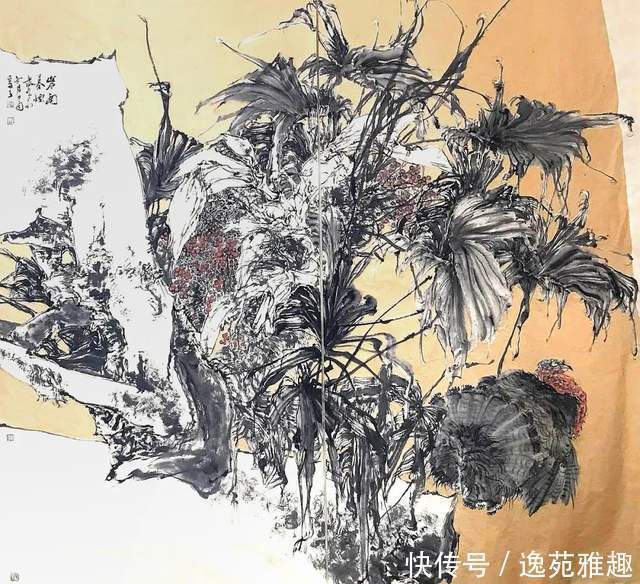 「画作欣赏」忘记烦恼，活出快乐，画家秦英豪作品欣赏