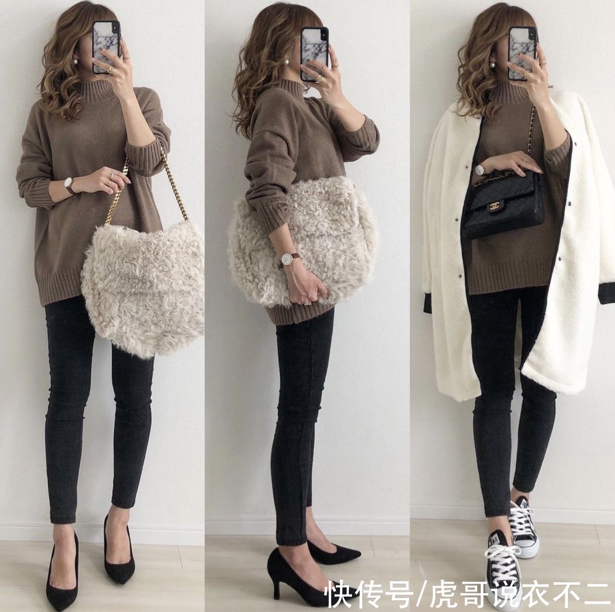 组日系|针织衫在配不在多,一衣多穿超简单,这9组日系穿法太好看了
