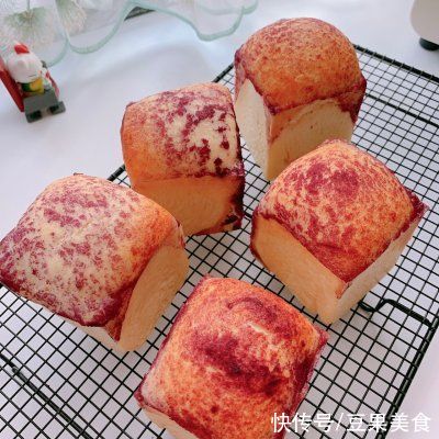 和面|100个吐司练习No.38紫薯脆皮雪顶吐司
