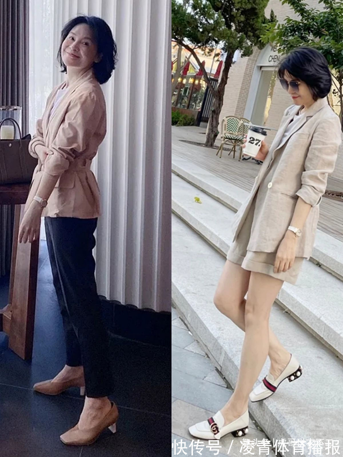 高跟鞋 女人上了年纪少穿运动鞋,夏季多配这四双鞋子,人到60仍优雅知性