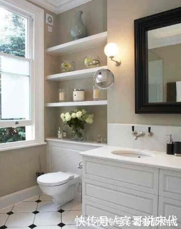 物架|越来越多人卫生间里不装置物架了,现在都流行这种设计,太聪明了