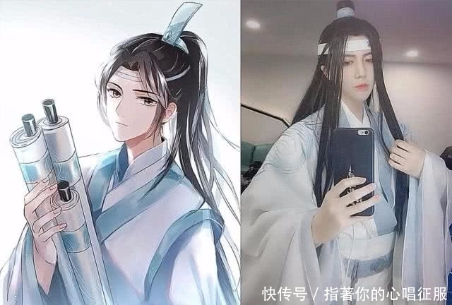  魏无羡|魔道祖师真人cos，看到蓝忘机魏无羡，网友：太萌了我要抱走