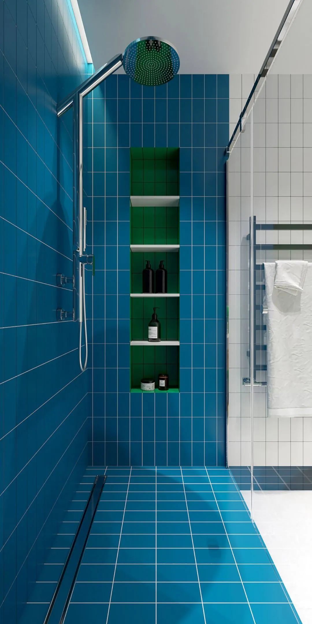 色彩斑斓|120㎡现代，色彩斑斓而时尚，空间高级有活力