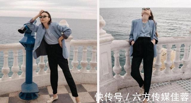 蓝色|“雾霾蓝”可显高级感了，照着这3点穿搭思路，显白又显质感