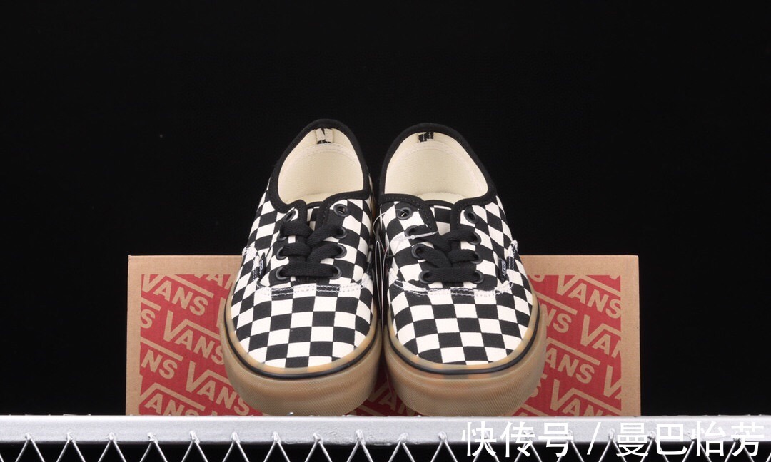 vans Vans Authentic 黑白棋盘格休闲板鞋
