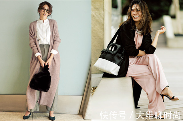 搭配|秋天的第一件时装，少不了针织长开衫，40+女人穿了显瘦又百搭
