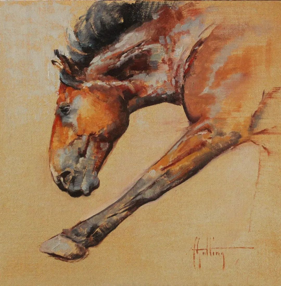 画家|美国90后美女画家,画马堪称一绝!