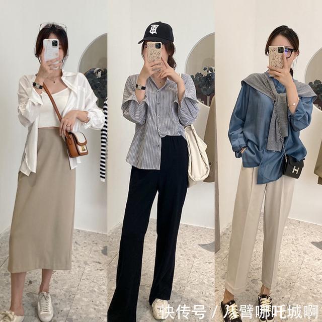 阔腿裤|40岁女人,建议远离“牛仔裤”,初秋这么穿,洋气又减龄