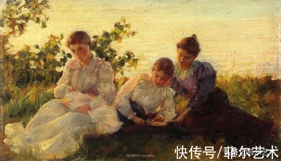 curran#美国画家画笔下的女人，犹如春天的茉莉花，清香、娇艳而不失典雅