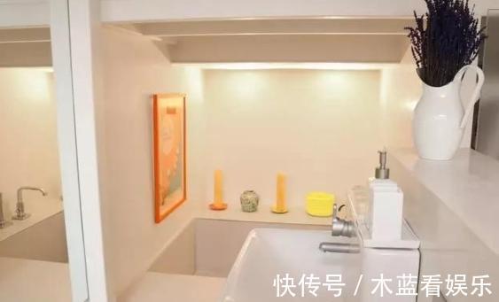 墙面|20㎡超小迷你房，日常生活功能区齐全，大胆又精致的设计