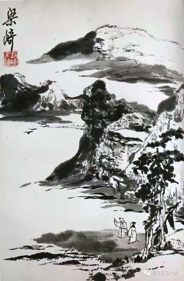 古艳|梁崎先生的山水画作品欣赏