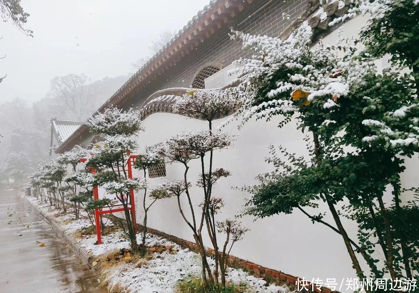 雪落|诗歌：雪落禅院