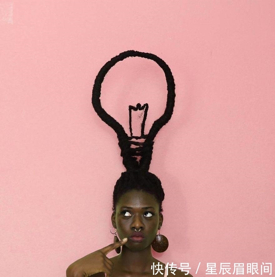 头发|非洲妹纸用头发表达思维,她的头发造型让人眼花缭乱