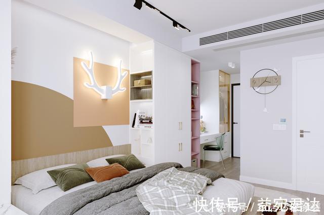 简餐|129㎡一人居引爆业主群,开放式书房+步入式衣帽间绝了