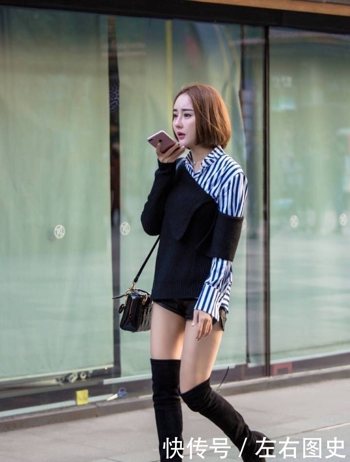 曲线|街拍:长裙和短裤美女,完美的曲线穿出属于自己的魅力!