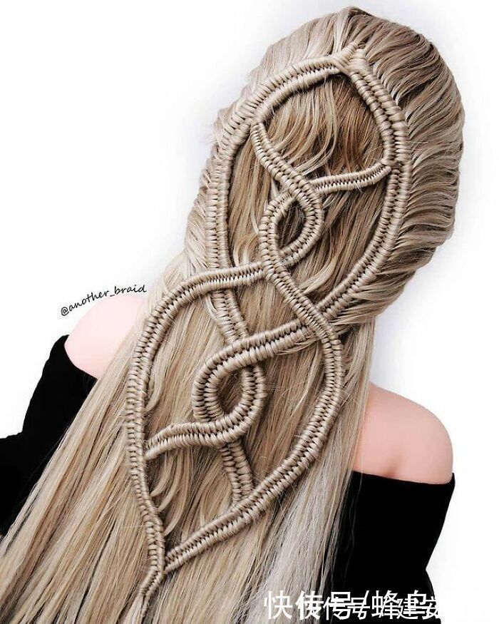 发型 65张编发照片,这哪是编头发分明是画画,图3这发型一次要半天