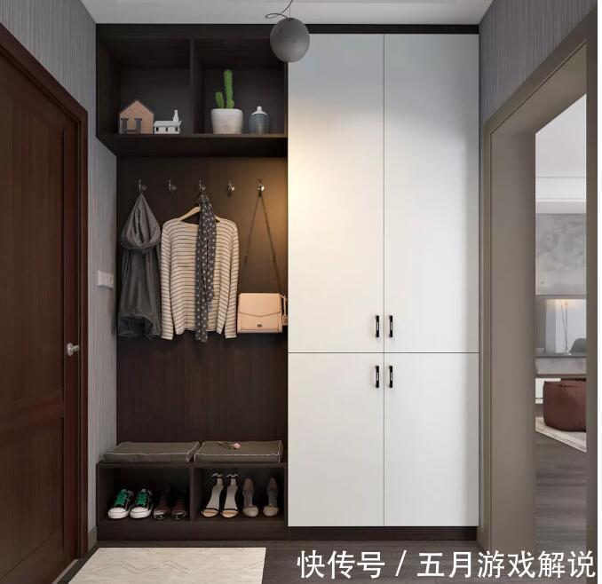 定制|新房的玄关鞋柜就该这么装,入门门面超实用大气,朋友看了超羡慕