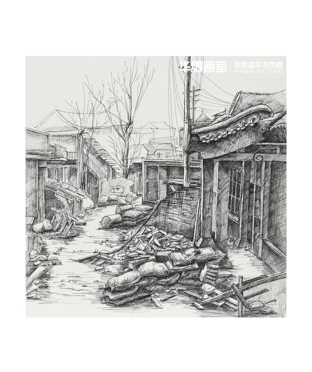 作品展#一眼沦陷这样绝美的秋色看完不得不爱!华卿国画定向班写生作品展