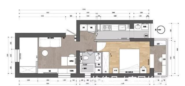 全屋|55平米小户型公寓,既有两居室,还舒适不拥挤,一个人住自在极了