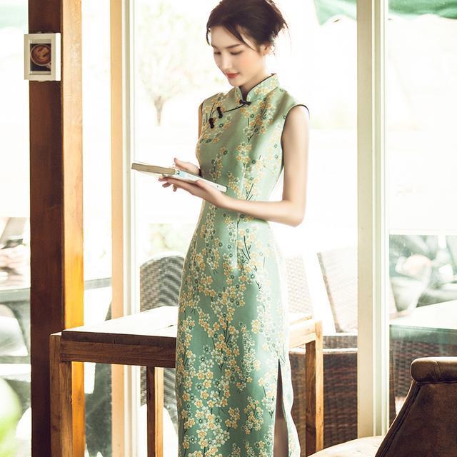 女人味|改良旗袍连衣裙，穿上女人味显示得淋漓尽致