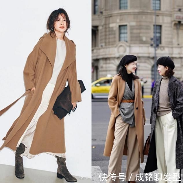 黑色大衣|黑色大衣已经“失宠”!今冬流行穿驼色大衣,适合四五十岁的女人