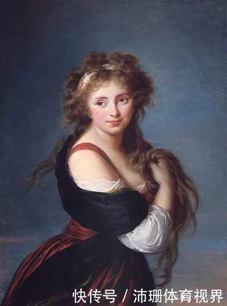 佛兰德&法国18世纪著名洛可可女画家维吉·勒布伦肖像作品欣赏