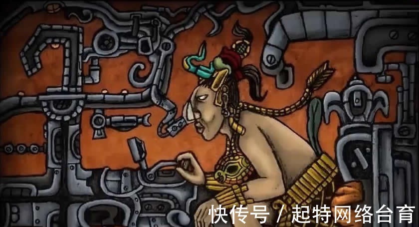 木棉树#一幅神秘古画,至今不知道是横着看,还是竖着看?