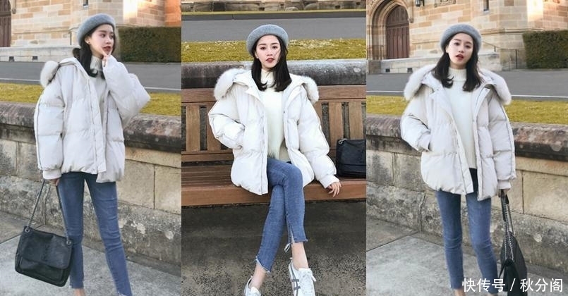  美美|8套白色羽绒服穿搭，不臃肿，还保暖显瘦，让你美美过冬天！