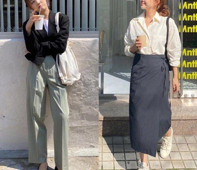 早秋|早秋韩式穿搭太美了, 休闲中有点小慵懒, 穿起来养眼舒适