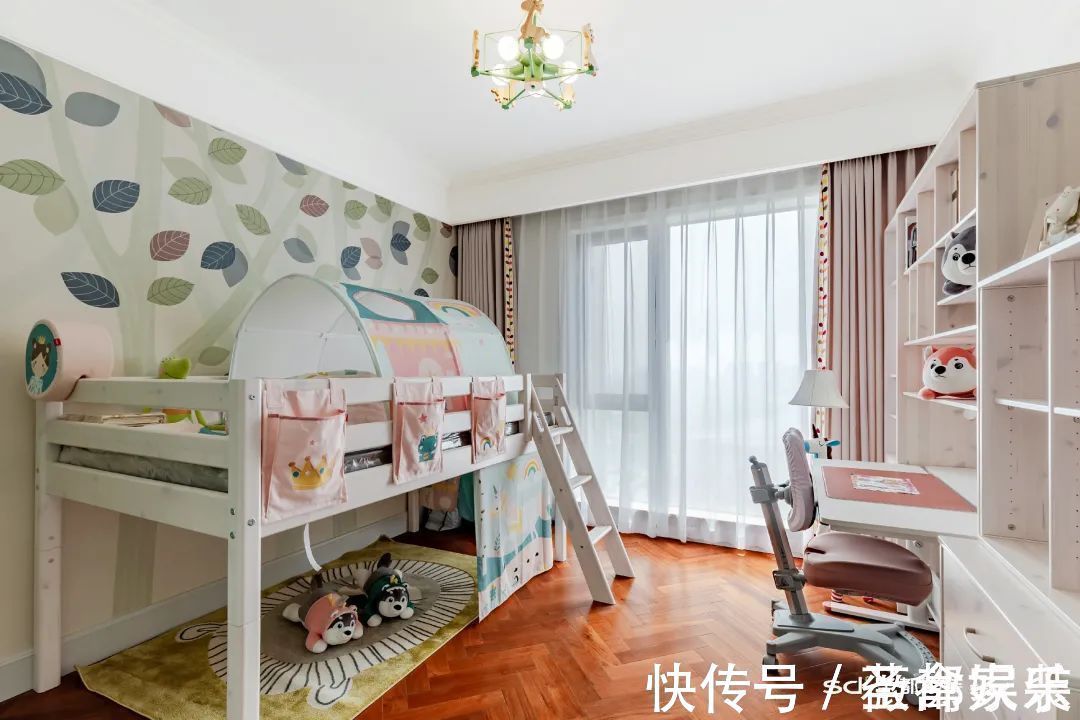 装修|206㎡大户型装修案例:超大横厅+衣帽间+景观阳台,神仙配色 心动