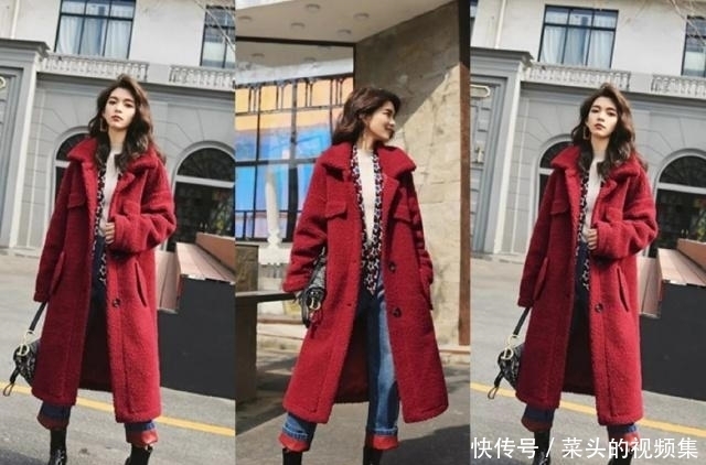 大衣+针织衫+短靴,这样搭很暖和也很美!