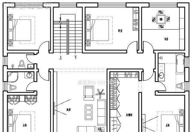效果图|两层新中式别墅,大空间大景观,大气复古、舒适典雅