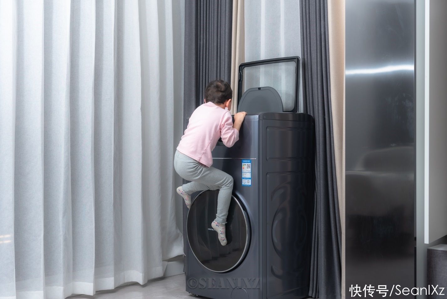 lg|洗烘&分区一体的复式洗衣机实际效果怎么样？对比测试一下就知道