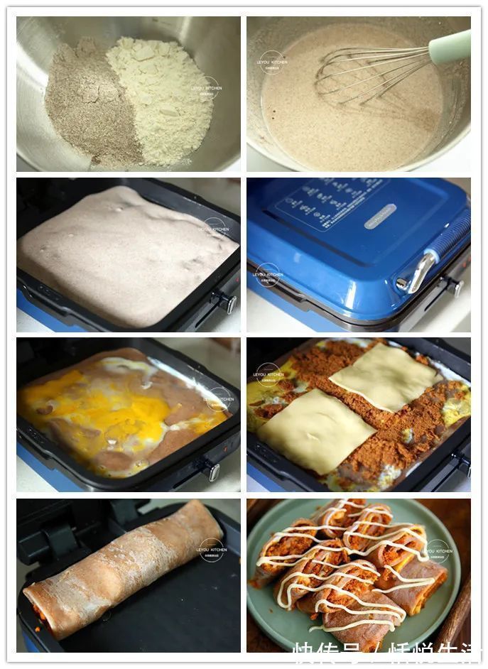 烙饼|5款早餐饼,不用和面、揉面,不开明火,几步做好全家人的早餐