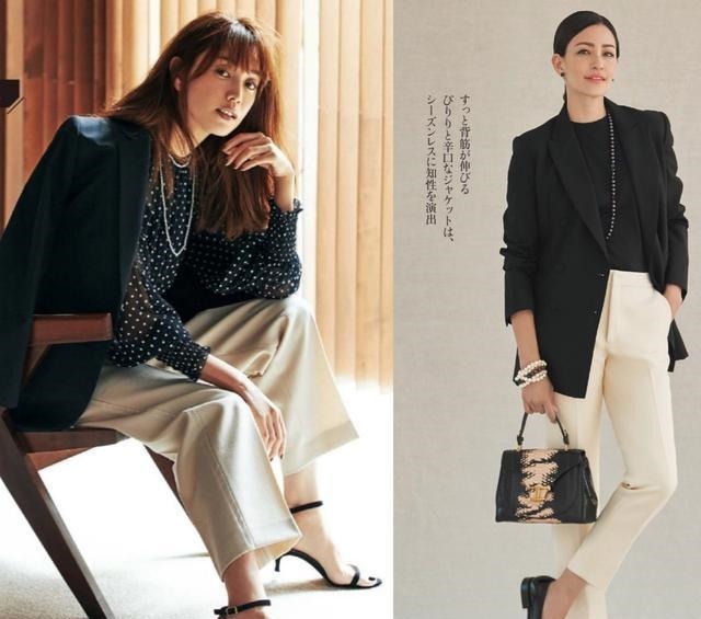 上衣 一条白色裤子，让秋冬穿搭变“轻盈”！