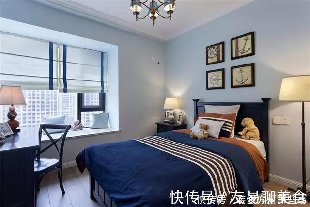 美式|简美式三室两厅,客厅厨房餐厅呈开放式，全屋时尚、敞亮、大气!