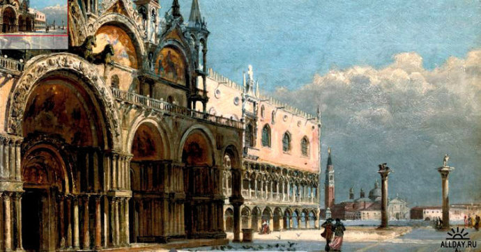 布兰代斯$捷克斯洛伐克美女画家安东妮塔的建筑风景画,唯美!