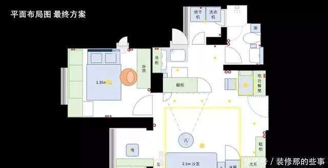 舒适|43平小公寓：客厅投影代替电视，阳台变书房，开放式格局真宽敞！
